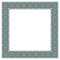 Vintage ornamental vector frame. Vector illustration template for design