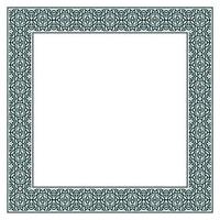 Vintage ornamental vector frame. Vector illustration template for design