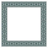 Vintage ornamental vector frame. Vector illustration template for design