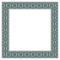 Vintage ornamental vector frame. Vector illustration template for design