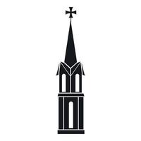 Church icon, simple style vector