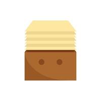 Stack documents icon flat isolated vector