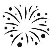 Light firework icon simple vector. Party event vector