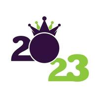 2023 Happy New Year logo design. 2023 number design template. Collection of 2023 Happy New Year symbols vector