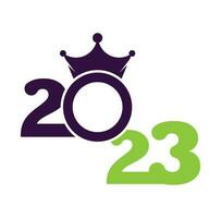 2023 Happy New Year logo design. 2023 number design template. Collection of 2023 Happy New Year symbols vector