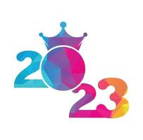 2023 Happy New Year logo design. 2023 number design template. Collection of 2023 Happy New Year symbols vector