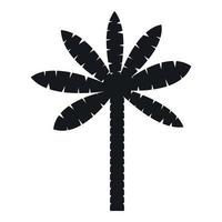 icono de palmera, estilo simple vector