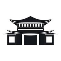 Chinese icon, simple style vector