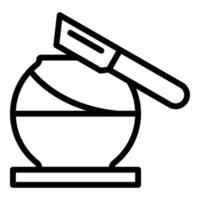Pottery knife vase icon outline vector. Clay art vector