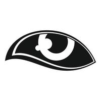 Sad eye icon simple vector. Look vision vector