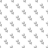 Cursor of mouse clicks pattern, simple style vector