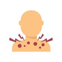 Measles icon flat isolated vector