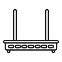 Router modem icon outline vector. Wifi internet vector