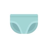 Absorbing diaper icon flat isolated vector