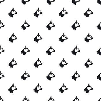 Pug dog pattern, simple style vector