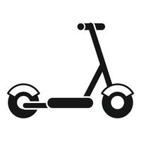 scooter eléctrico ciclo icono vector simple. transporte de bicicletas