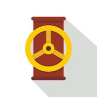 Valve icon, flat style vector