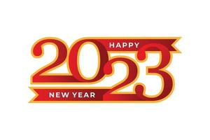happy new year 2023 logo or background