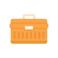 Window installation tool box icon flat isolated vector