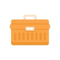 Window installation tool box icon flat isolated vector