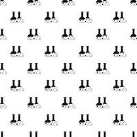 Laboratory flasks pattern, simple style vector
