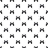 Video game controller pattern, simple style vector