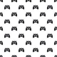 Video game controller pattern, simple style vector