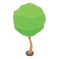 Tree worker icon isometric vector. Garden trim vector