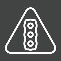 Signal Line Inverted Icon vector