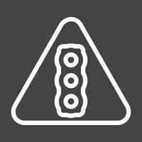 Signal Line Inverted Icon vector