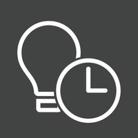 Timeout Line Inverted Icon vector