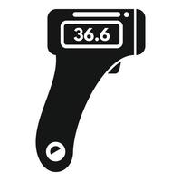 Laser thermometer icon simple vector. Medical digital vector