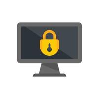 Multi-factor authentication icon flat isolated vector