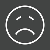 Sick Line Inverted Icon vector