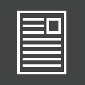 User Documents Line Inverted Icon vector