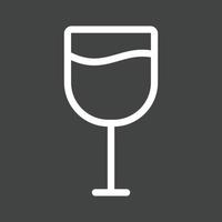 Goblet Line Inverted Icon vector