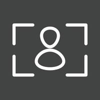 Focus II Line Inverted Icon vector