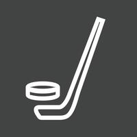 Hockey Line Inverted Icon vector