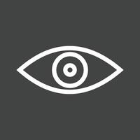 Remove Red Eye Line Inverted Icon vector