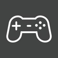 Gaming Console Line Inverted Icon vector