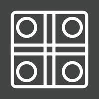 Board Game Line Inverted Icon vector