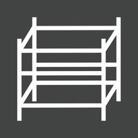 Scaffolding Line Inverted Icon vector