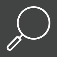 Flat Pan Line Inverted Icon vector