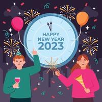 2023 New Year Concept vector