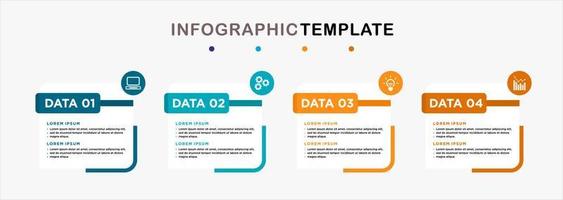 Professional steps infographic vector