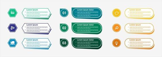 Infographic business banner template design vector