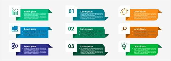 Infographic business banner template design vector