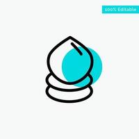 Drop Eco Ecology Environment turquoise highlight circle point Vector icon