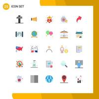 25 Creative Icons Modern Signs and Symbols of direction arrow heart american bag Editable Vector Design Elements