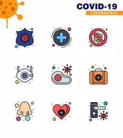 COVID19 corona virus contamination prevention Blue icon 25 pack such as n medical bacteria mask danger viral coronavirus 2019nov disease Vector Design Elements